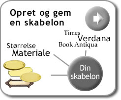 Opret og gem en skabelon